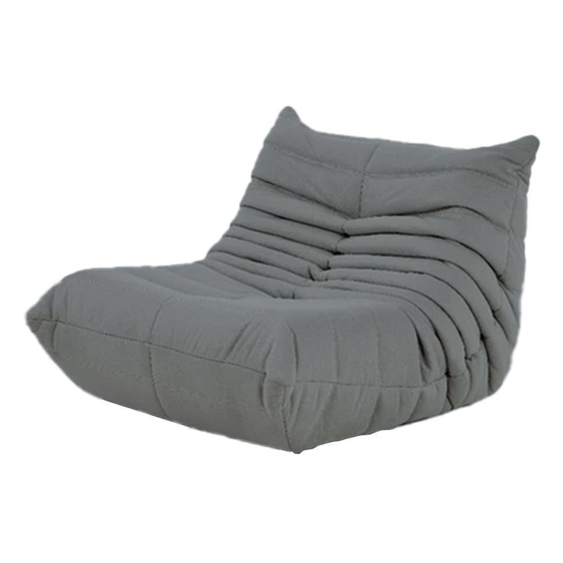 Πολυθρόνα Nextdeco Togo Alcantara σκούρο γκρι Y70x85x103εκ