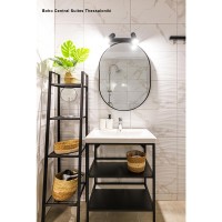 Ραφιέρα βάσης με νιπτήρα Nextdeco Y80x50.5x39.5εκ. - Υ70x50.5x15εκ
