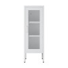 Ντουλάπι μεταλλικό Nextdeco με πλέγμα λευκό Υ102x40x40εκ