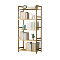 Βιβλιοθήκη Nextdeco από μπαμπού 5 επιπέδων Υ128x68x25εκ.