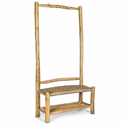 Έπιπλο εισόδου Nextdeco Kwarta κρεμάστρα παπουτσοθήκη teak Υ180x90x40εκ
