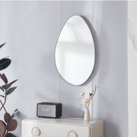Καθρέφτης επιτοίχιος Nextdeco 80x50εκ πλαίσιο MDF όψη γκρι μάρμαρο.