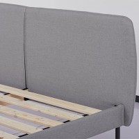 Κρεβάτι διπλό Nextdeco Jakarta khaki 160x200xY61εκ.