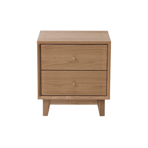 Κομοδίνο Nextdeco μασίφ ξύλο δρυός Υ55x45x35εκ.