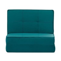 Πολυθρόνα κρεβάτι Nextdeco Flex πετρόλ Υ62x74x80εκ.