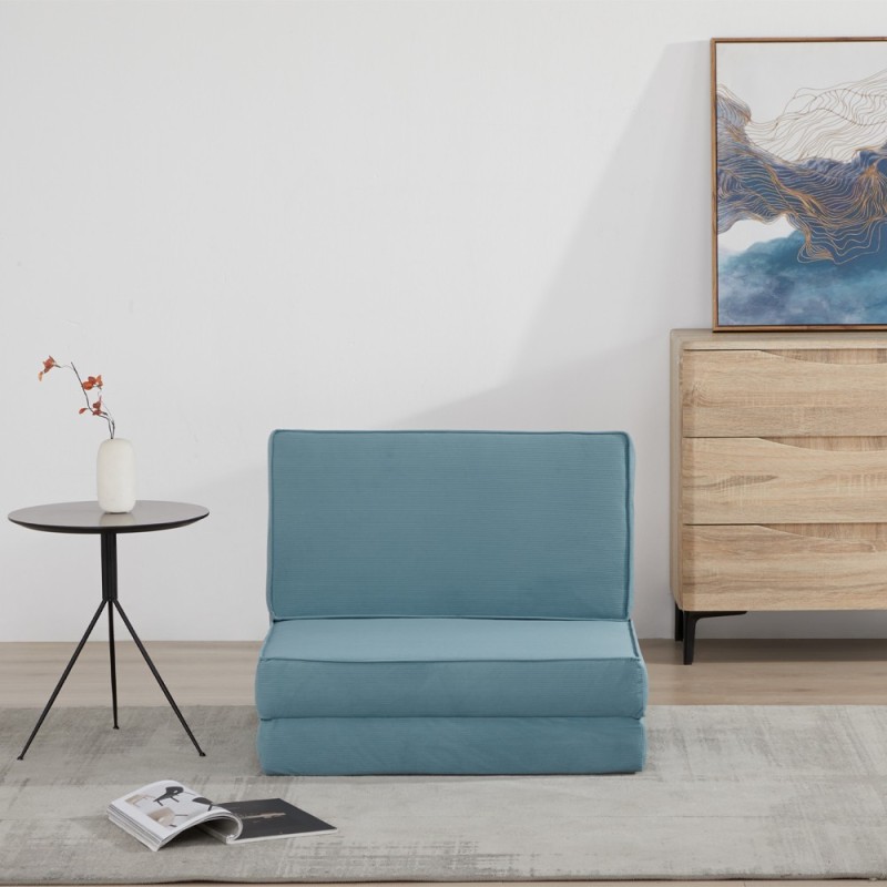 Πολυθρόνα κρεβάτι Nextdeco Flex ανοιχτό μπλε Υ62x74x80εκ.