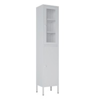 Ντουλάπι μεταλλικό Nextdeco με 2 πόρτες λευκό Υ180x35x30εκ.