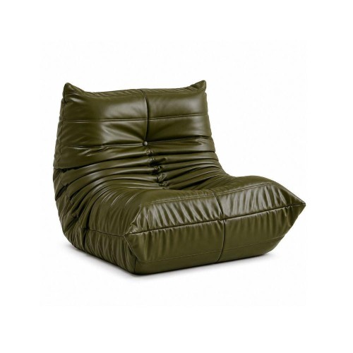 Πολυθρόνα Nextdeco Togo eco leather λαδί Υ70x97x85εκ.