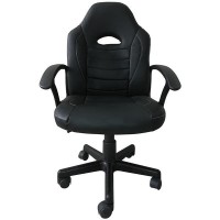 Καρέκλα gaming τροχήλατη Nexrdeco μαύρη Y96x63x64εκ.
