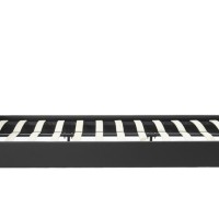 Κρεβάτι Nevil pakoworld 150x200 PU χρώμα μαύρο ματ