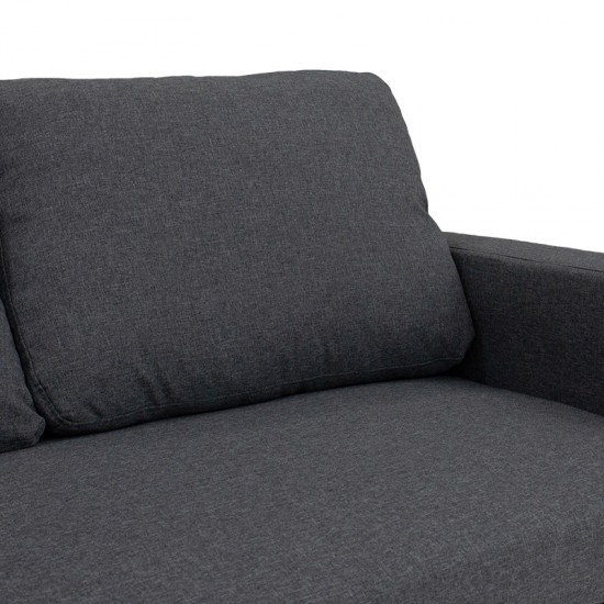Γωνιακός καναπές κρεβάτι Marvel pakoworld αναστρέψιμος με αποθηκευτικό χώρο ανθρακί ύφασμα