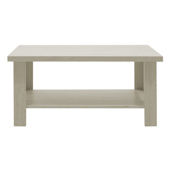 Τραπέζι σαλονιού RIANO pakoworld χρώμα γκρι-λευκό 89,5x49,5x42,5εκ