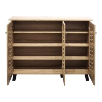 Παπουτσοθήκη-ντουλάπι Mantam pakoworld 16 ζεύγων sonoma 115.5x34x87εκ
