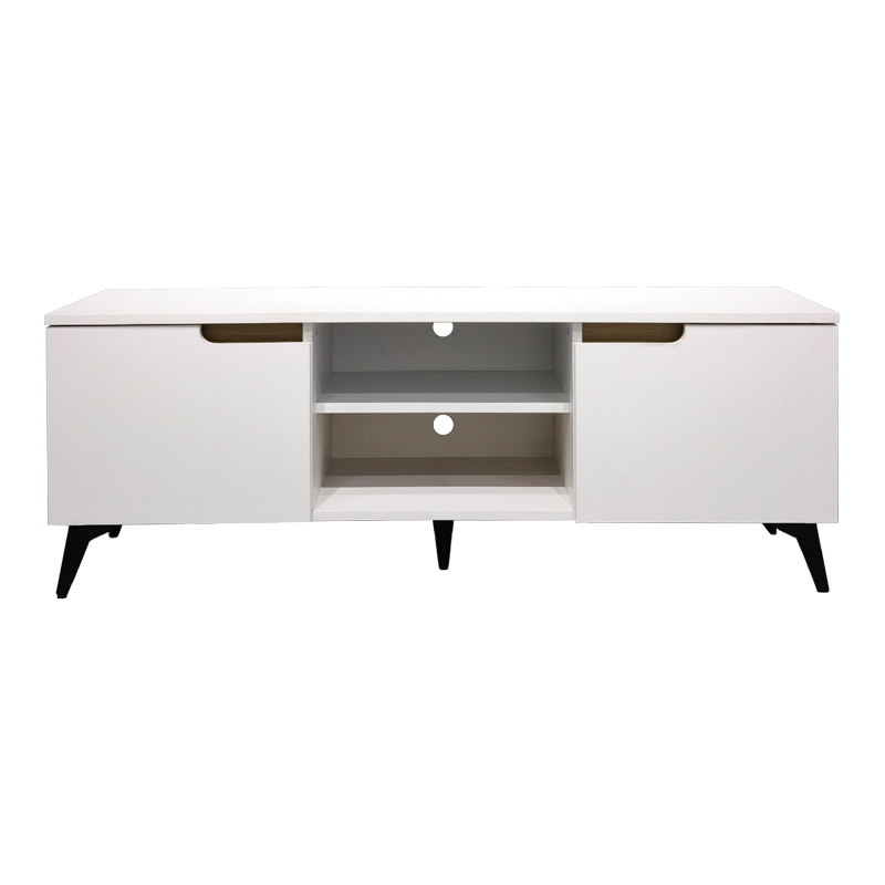 Έπιπλο τηλεόρασης Kemvio pakoworld  sonoma-λευκό 150x38x44εκ