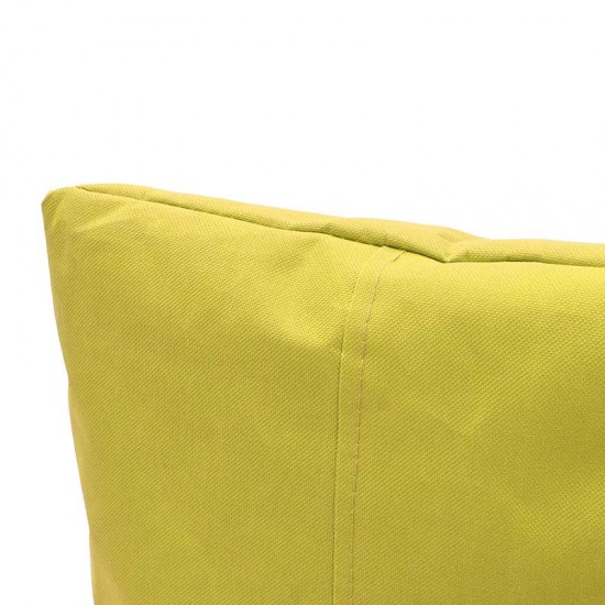 Πουφ πολυθρόνα Norm pakoworld υφασμάτινο αδιάβροχο κίτρινο