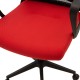 Καρέκλα γραφείου εργασίας Cage pakoworld mesh μαύρο-κόκκινο