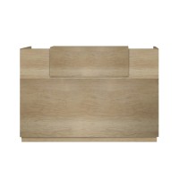 Γραφείο reception Lotus pakoworld σε χρώμα φυσικό 140x70x110εκ