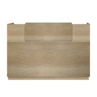 Γραφείο reception Lotus pakoworld σε χρώμα φυσικό 180x70x110εκ