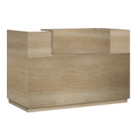 Γραφείο reception Lotus pakoworld σε χρώμα φυσικό 200x70x110εκ