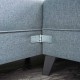 Πολυμορφικός καναπές κρεβάτι PWF-0536 pakoworld ύφασμα ανοικτό μπλε 300x202x78εκ