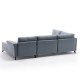Πολυμορφικός καναπές κρεβάτι PWF-0536 pakoworld ύφασμα ανοικτό μπλε 300x202x78εκ