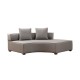 Γωνιακός καναπές με αριστερή γωνία PWF-0600 pakoworld ύφασμα γκρι 360/300x70εκ