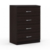 Συρταριέρα Killian pakoworld με 4 συρτάρια wenge 80x40x80εκ