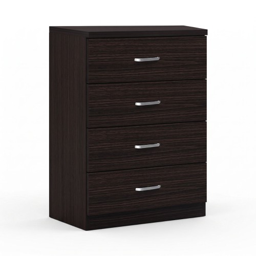 Συρταριέρα Killian pakoworld με 4 συρτάρια wenge 80x40x80εκ