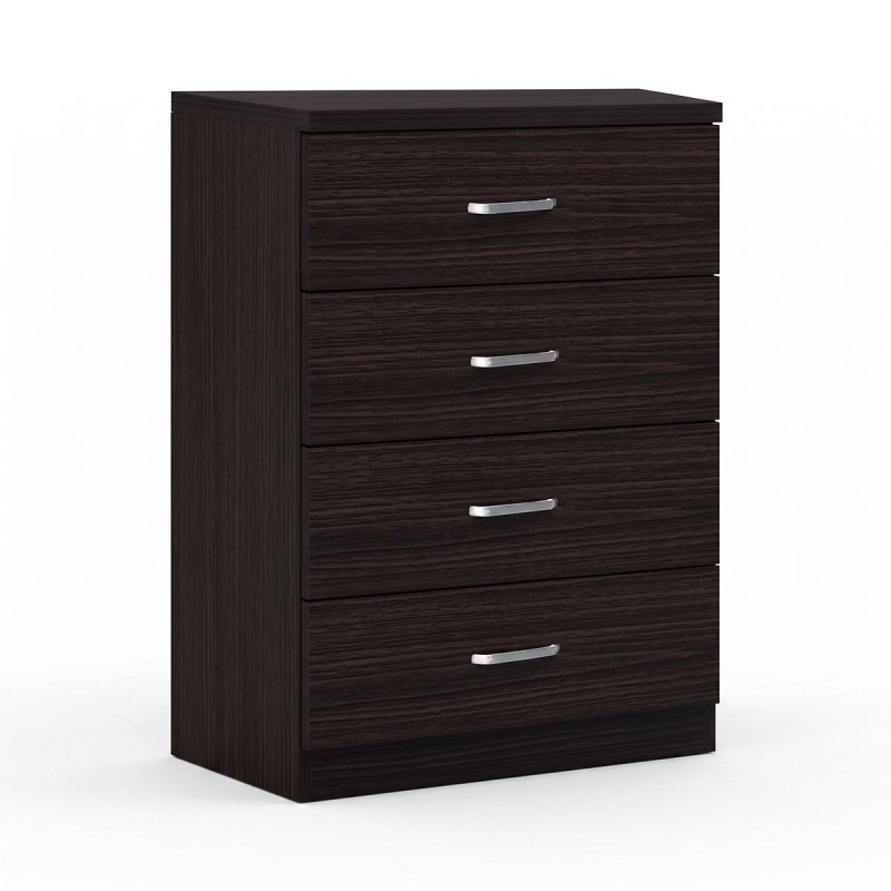 Συρταριέρα Killian pakoworld με 4 συρτάρια wenge 80x40x80εκ