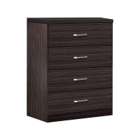 Συρταριέρα Killian pakoworld με 4 συρτάρια wenge 80x40x80εκ