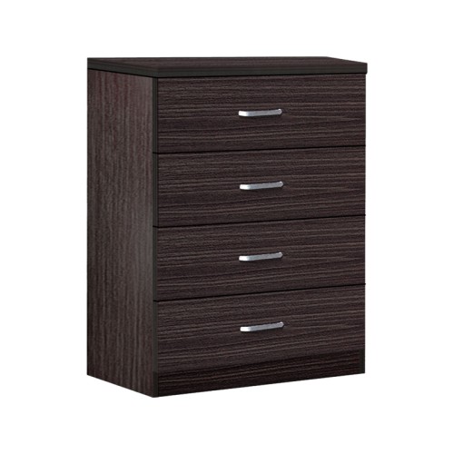 Συρταριέρα Killian pakoworld με 4 συρτάρια wenge 80x40x80εκ