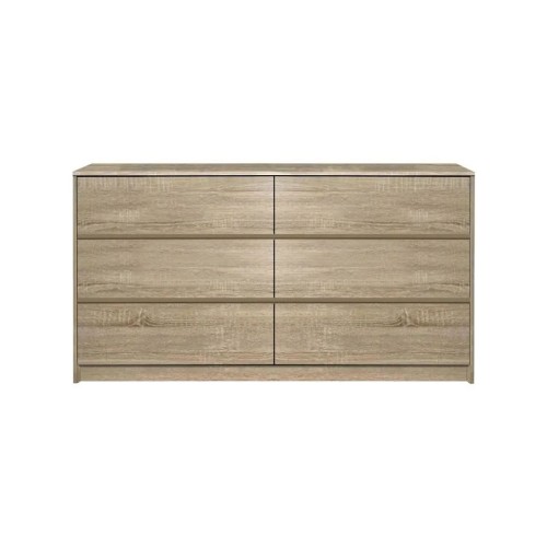 Συρταριέρα Kuanger pakoworld mdf σε φυσική απόχρωση 120x40x70εκ