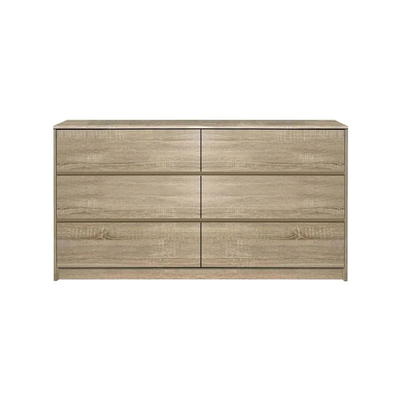 Συρταριέρα Kuanger pakoworld mdf σε φυσική απόχρωση 120x40x70εκ