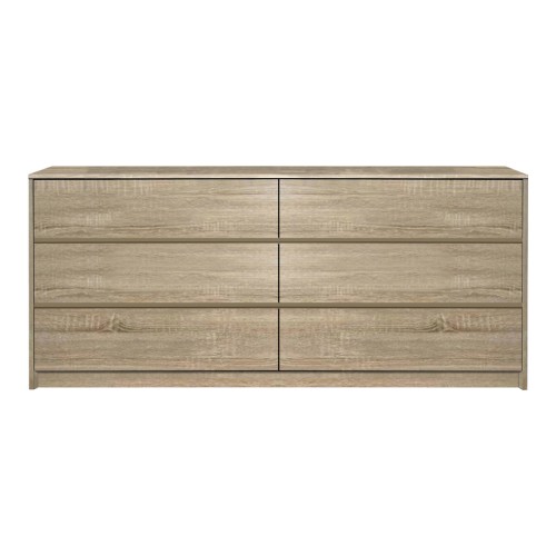 Συρταριέρα Kuanger pakoworld mdf σε φυσική απόχρωση 120x40x70εκ