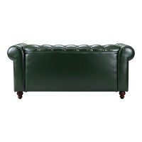 Kαναπές διθέσιος τ. Chesterfield pakoworld pu κυπαρισσί 160x84x67εκ