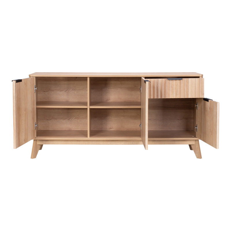 Μπουφές Hamea pakoworld mdf σε φυσική απόχρωση 150x39,5x73εκ