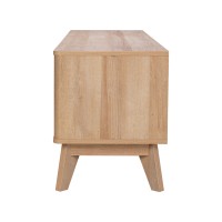 Έπιπλο τηλεόρασης Hamea pakoworld mdf σε φυσική απόχρωση 145x39,5x49εκ
