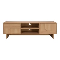 Έπιπλο τηλεόρασης Jenfia pakoworld mdf σε φυσική απόχρωση 150x39x45,5εκ