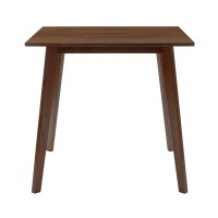 Τραπέζι Benson pakoworld MDF σε καρυδί απόχρωση 80x80x75εκ