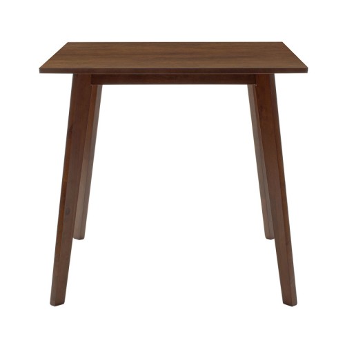 Τραπέζι Benson pakoworld MDF σε καρυδί απόχρωση 80x80x75εκ