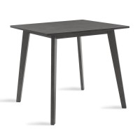 Τραπέζι Benson pakoworld MDF σε rustic grey απόχρωση 80x80x75εκ