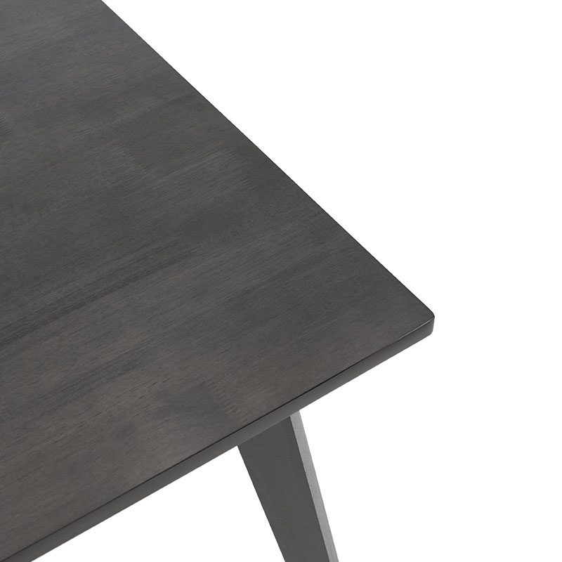 Τραπέζι Benson pakoworld MDF σε rustic grey απόχρωση 80x80x75εκ