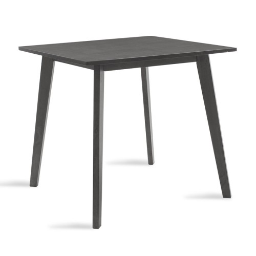 Τραπέζι Benson pakoworld MDF σε rustic grey απόχρωση 80x80x75εκ