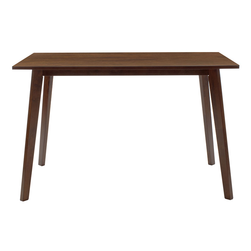 Τραπέζι Benson pakoworld MDF σε καρυδί απόχρωση 120x75x75εκ