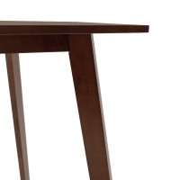 Τραπέζι Benson pakoworld MDF σε καρυδί απόχρωση 120x75x75εκ