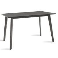 Τραπέζι Benson pakoworld MDF σε rustic grey απόχρωση 120x75x75εκ