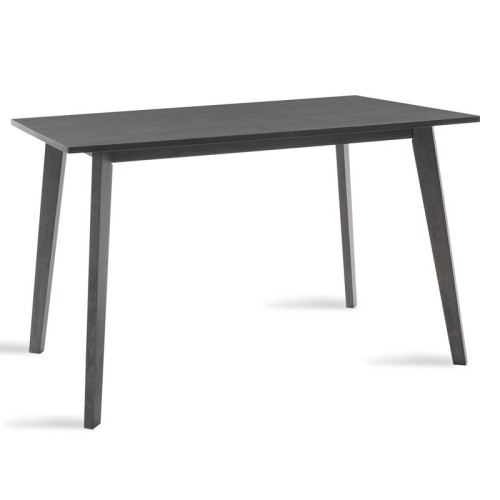 Τραπέζι Benson pakoworld MDF σε rustic grey απόχρωση 120x75x75εκ