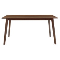 Τραπέζι Benson pakoworld MDF σε καρυδί απόχρωση 150x90x75εκ