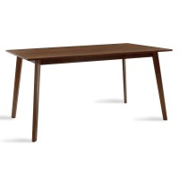 Τραπέζι Benson pakoworld MDF σε καρυδί απόχρωση 150x90x75εκ