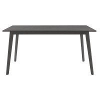 Τραπέζι Benson pakoworld MDF σε rustic grey απόχρωση 150x90x75εκ